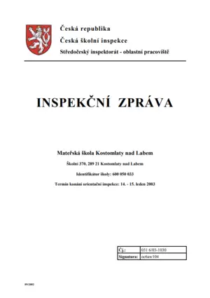 Náhled dokumentu - ČŠI 2003